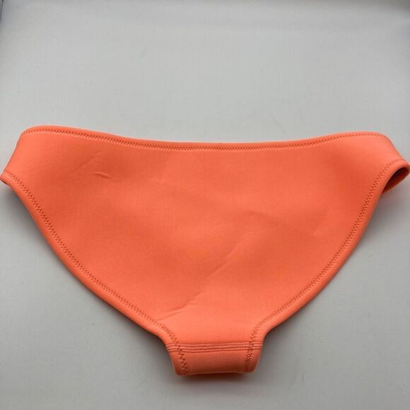 Triangl Neon Orange Bikini Bottom Size S 100% Neoprene - Picture 2 of 6